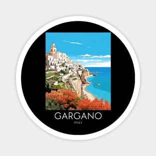 A Pop Art Travel Print of Gargano - Italy Magnet